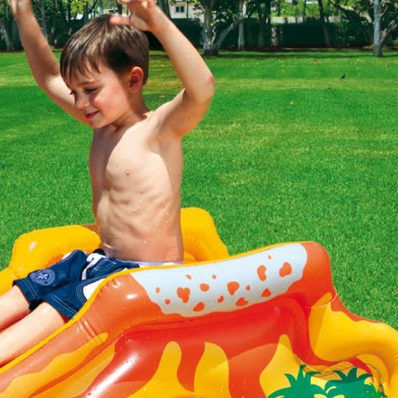 (🔥 HOT SALE! AHORA -30% DE DESCUENTO) 🌞Alberca inflable para niños "🦖 Dinosaurio y rampa"
