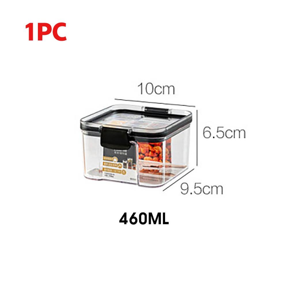Contenedor de plástico con tapa de sellado transparente