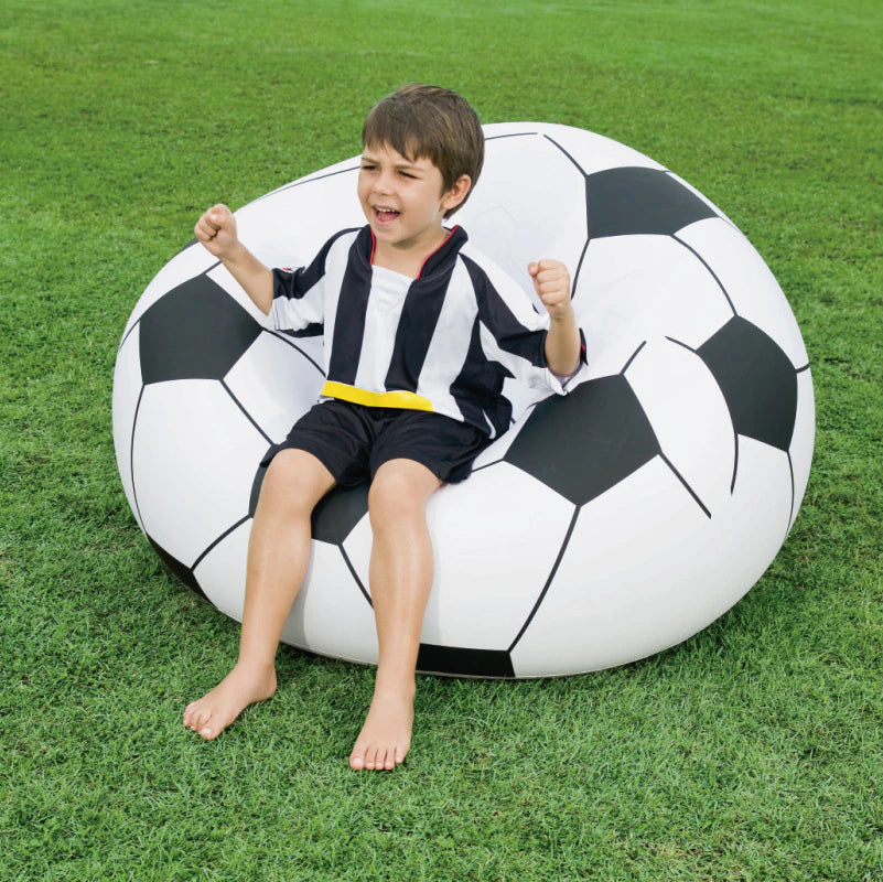 (🔥 HOT SALE! AHORA -30% DE DESCUENTO) ⚽ Sillón inflable tipo puff diseño de balón