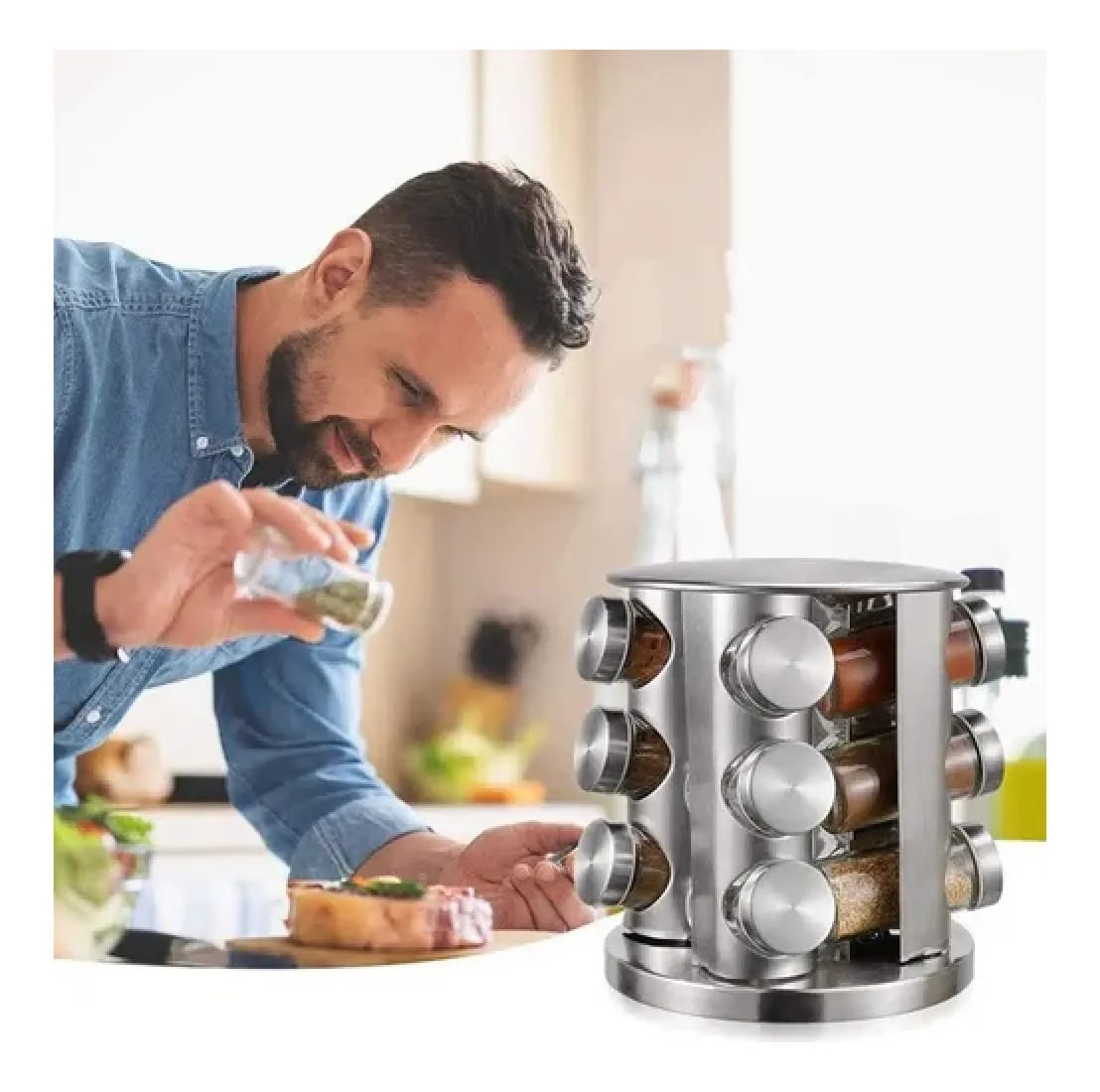 (🔥 HOT SALE! AHORA -30% DE DESCUENTO) Organizador de Especies giratorio 🧂